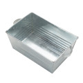 Square galvanized plant basin