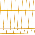 Panel de valla de acero soldado con curvas con curvas triangulares