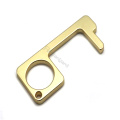 Antimicrobial No Contact Brass Door Opener Keychain