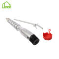 Small sand umbrella ground screw anchor