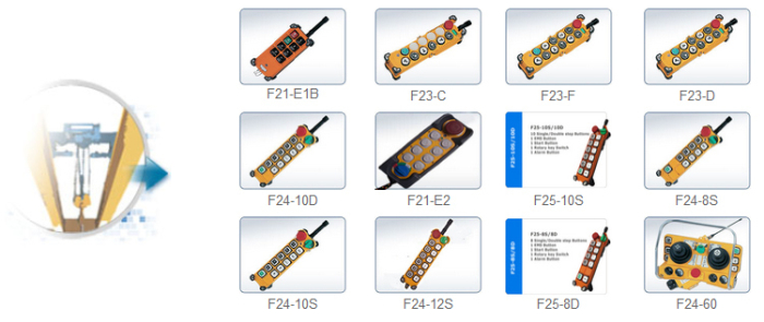 Remote control wired wireless for hoist crane