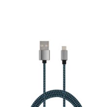 Synchronisation tressée de tissu en nylon et câble USB de charge pour le dispositif de type C