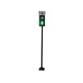 Mini 125mm Pedestrian Solar Pole Traffic Signal Light