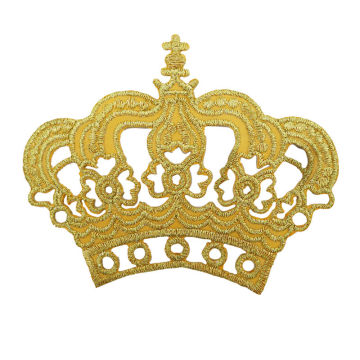 Hierro en parches bordados Royal Imperial Crown King