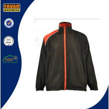 OEM New Design Waterproof Windproof Polyester Dark Blue Stripe Basket Sport Men Jacket