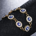 Türkisches Kristall Roségold Evil Eye Armband