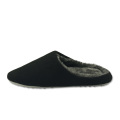 best black soft fluffy indoor slippers