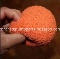 soft concrete pump cleaning ball 