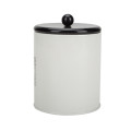 White tea sugar coffee canister set for kitchen