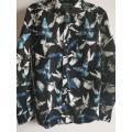 Men's Causal Digital Print Corduroy Shirt