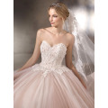 Vestido de noiva sem alças Strapless Sweetheart Ball Gown