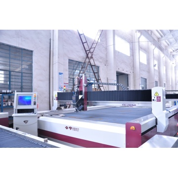 water jet cutting machine with metal cutter