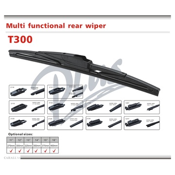 T300 Auto Parts Accesorios para el automóvil Clear View Multi-Functional Rear Wiper Blade