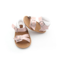 Sandales pour bébé en cuir véritable avec boucle antidérapante