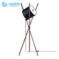 LEDER LED-Stehleuchte aus Holz