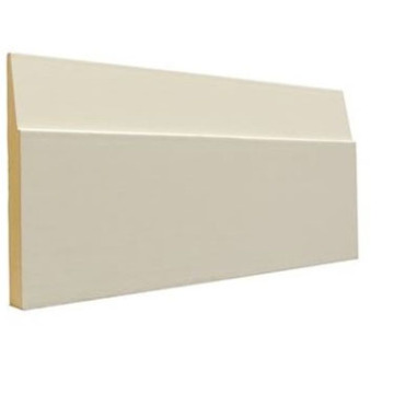 White Primed Door Stop in Bevel Profile with 1-1/4" Tall