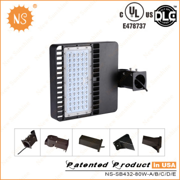 UL Dlc Listed IP65 Stationnement extérieur 80W LED Area Light
