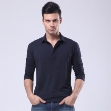 Großhandel Langarm Plain Pique Casual Polo Shirts