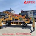 Tree branch trimming aerial work truck