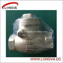 Tipo de resorte de acero inoxidable CF8m Female Check Valve