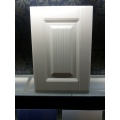 Puerta plana gabinete pura cocina de PVC blanco de alta calidad