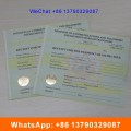 Security Anti-Fake Customized Design Watermark Certificate