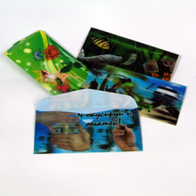 2015 nuevo diseño impresión Lenticular 3D cartera