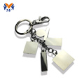 Metal logo printing keychain charms