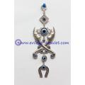 Turkish Evil Eye Horseshoe Pendant Zulfiqar crossed swords machete wall home decoration