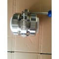 Sanitary Threaded Butterfly Valve with Union