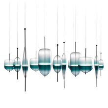 INSHINE Bule Glass Pendant Lamps
