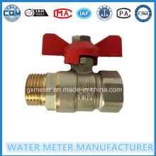 Brass Control Type Ball Valves for Water Meter, Dn15-40mm