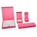 Customized pink cardboard jewelry display boxes