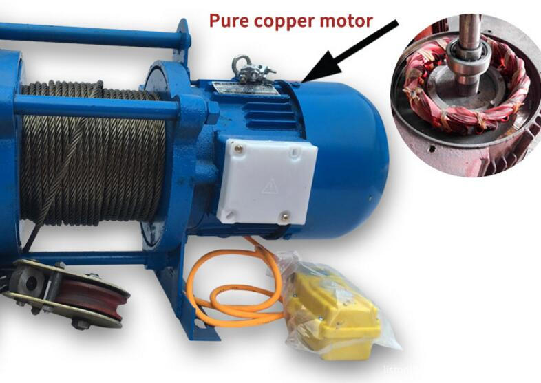 Electric wire rope winch