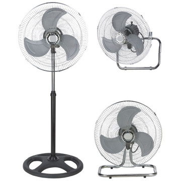 Ventilador de pie de 18 pulgadas (3 en 1 pedestal / mesa / montado en la pared)