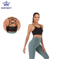 Cortar y coser el sujetador de yoga de tops sexys