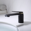 Grifo de cuenca de baño mate negro moderno