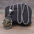 Нержавеющая сталь Mens Skull Pendant Necklace