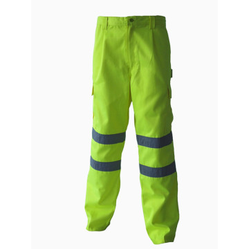 Pantalones de trabajo protectores de alta visibilidad.