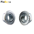 Free Sample Stainless Steel Hex Serrated Flange Nuts