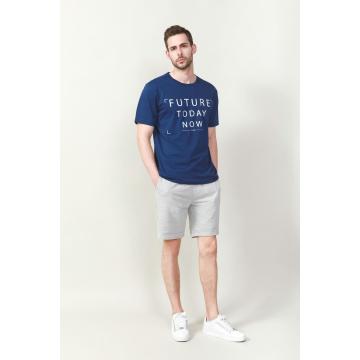 Carta branca masculina impressa camisetas