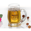 Handgefertigte Man Blow Beer Glass Cup mit Griff