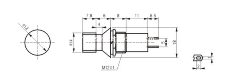 PBS-16B-1 push button