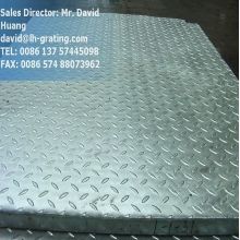 Rejilla de acero galvanizado compuesto con placas Checker