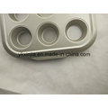 12 Cup Muffin Aço Carbono Bolo antiaderente Bakeware Baking Pan