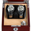 Mahogany Veneer Sheet Watch Winder Box