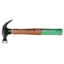 Aço inox cabo de madeira promoção mão ferramenta /claw hammer