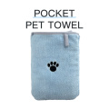 Microfibre suspension de chiens accrochés chat serviette de bain pour animaux de compagnie