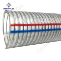 spiral galvanized wire reinforced vacuum suction tubing