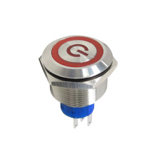 Round Momentary LED Metal Push Button Switch